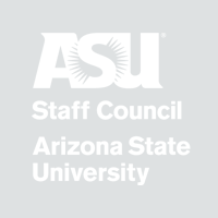 Photo placeholder with Staff Council white logo on a gray background.